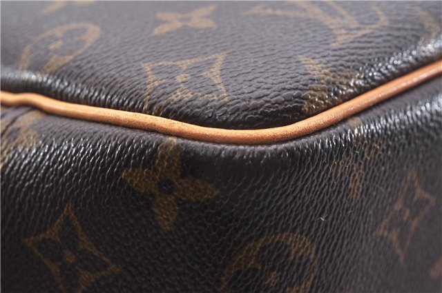 Authentic Louis Vuitton Monogram Deauville Hand Bag M47270 LV 7183E