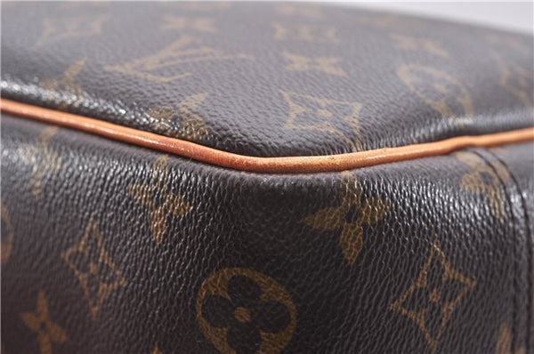 Authentic Louis Vuitton Monogram Deauville Hand Bag M47270 LV 7183E