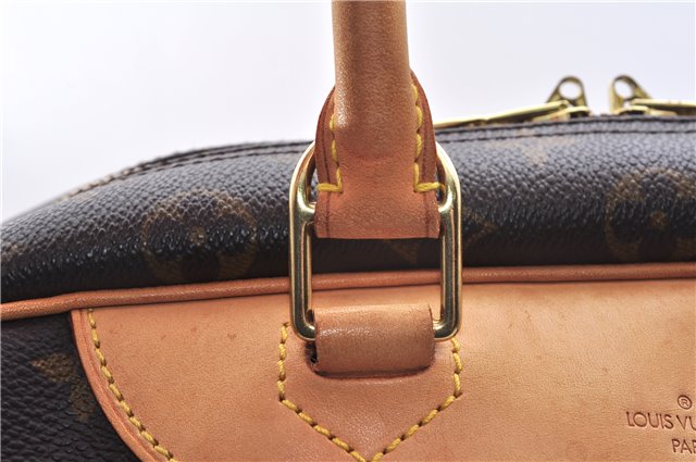 Authentic Louis Vuitton Monogram Deauville Hand Bag M47270 LV 7183E