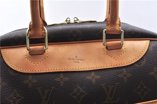 Authentic Louis Vuitton Monogram Deauville Hand Bag M47270 LV 7183E