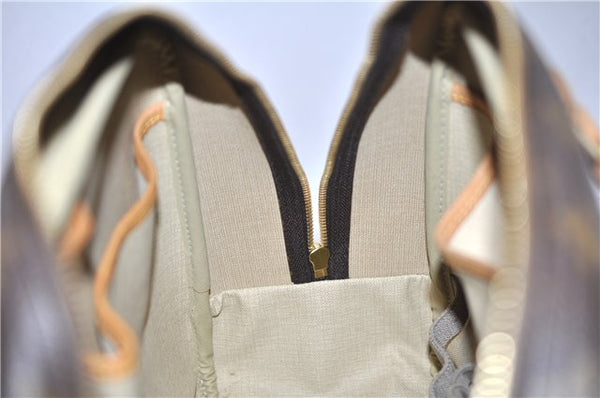 Authentic Louis Vuitton Monogram Deauville Hand Bag M47270 LV 7183E