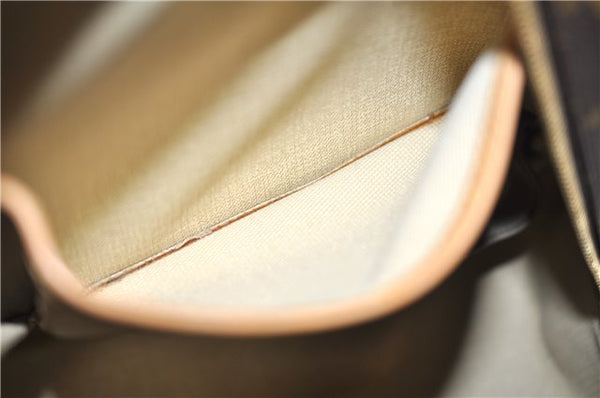 Authentic Louis Vuitton Monogram Deauville Hand Bag M47270 LV 7183E