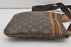 Auth Louis Vuitton Monogram Pochette Bosphore Shoulder Cross Bag M40044 LV 7185I