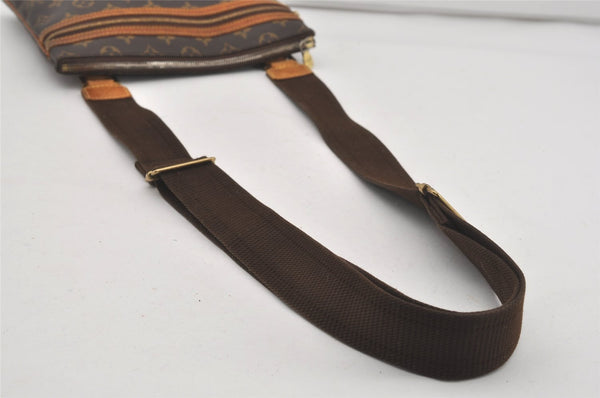 Auth Louis Vuitton Monogram Pochette Bosphore Shoulder Cross Bag M40044 LV 7185I
