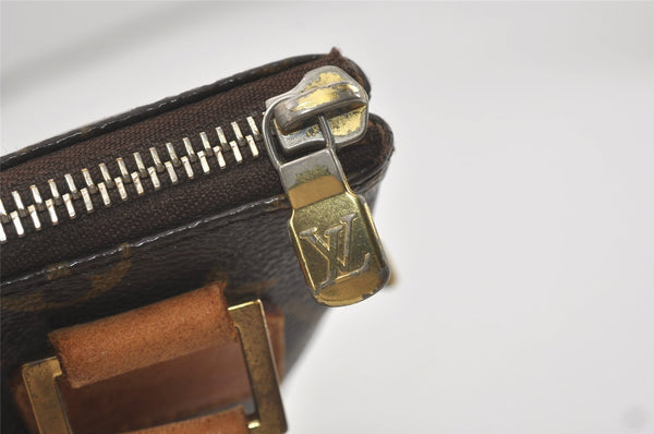 Auth Louis Vuitton Monogram Pochette Bosphore Shoulder Cross Bag M40044 LV 7185I