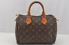 Authentic Louis Vuitton Monogram Speedy 25 Boston Hand Bag M41528 LV 7187I