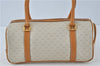 Authentic GUCCI Micro GG PVC Leather Shoulder Hand Bag Ivory Brown 7188B