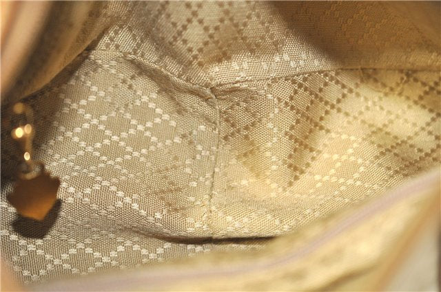 Authentic GUCCI Micro GG PVC Leather Shoulder Hand Bag Ivory Brown 7188B