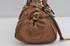 Authentic Chloe Vintage Paddington Leather Shoulder Hand Bag Brown 7188I