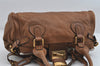 Authentic Chloe Vintage Paddington Leather Shoulder Hand Bag Brown 7188I