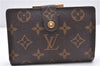 Auth Louis Vuitton Monogram Porte Monnaie Billets Viennois M61663 Wallet 7189D