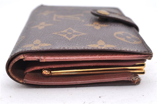 Auth Louis Vuitton Monogram Porte Monnaie Billets Viennois M61663 Wallet 7189D