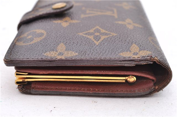 Auth Louis Vuitton Monogram Porte Monnaie Billets Viennois M61663 Wallet 7189D