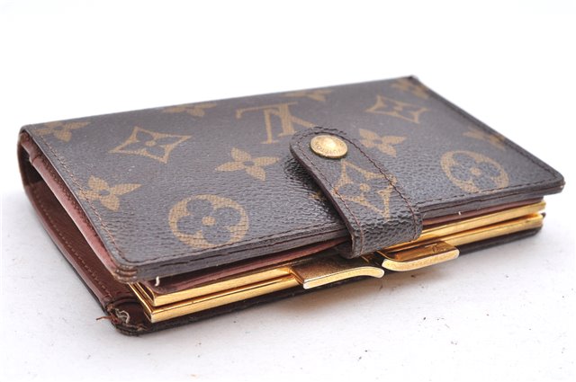 Auth Louis Vuitton Monogram Porte Monnaie Billets Viennois M61663 Wallet 7189D