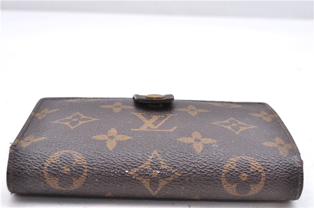 Auth Louis Vuitton Monogram Porte Monnaie Billets Viennois M61663 Wallet 7189D