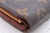 Auth Louis Vuitton Monogram Porte Monnaie Billets Viennois M61663 Wallet 7189D