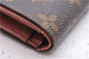 Auth Louis Vuitton Monogram Porte Monnaie Billets Viennois M61663 Wallet 7189D