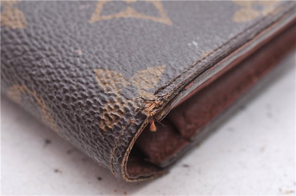 Auth Louis Vuitton Monogram Porte Monnaie Billets Viennois M61663 Wallet 7189D