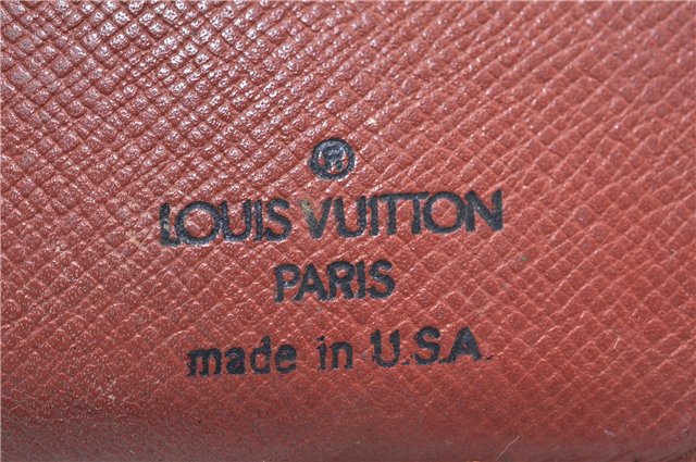 Auth Louis Vuitton Monogram Porte Monnaie Billets Viennois M61663 Wallet 7189D