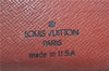 Auth Louis Vuitton Monogram Porte Monnaie Billets Viennois M61663 Wallet 7189D