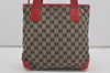Authentic GUCCI Vintage Shoulder Tote Bag GG Canvas Leather 0190402 Black 7189I