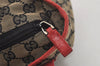 Authentic GUCCI Vintage Shoulder Tote Bag GG Canvas Leather 0190402 Black 7189I