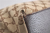 Authentic GUCCI Web Sherry Line Hand Bag GG Canvas Leather 131228 Brown 7190E