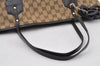 Auth GUCCI Jolie Web Sherry Line Tote Bag GG Canvas Enamel 211970 Brown 7190I