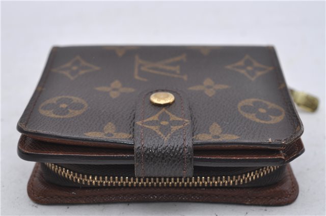 Authentic Louis Vuitton Monogram Compact Zip Bifold Wallet Purse M61667 LV 7191D