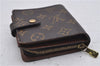 Authentic Louis Vuitton Monogram Compact Zip Bifold Wallet Purse M61667 LV 7191D