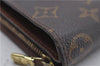 Authentic Louis Vuitton Monogram Compact Zip Bifold Wallet Purse M61667 LV 7191D