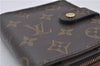 Authentic Louis Vuitton Monogram Compact Zip Bifold Wallet Purse M61667 LV 7191D