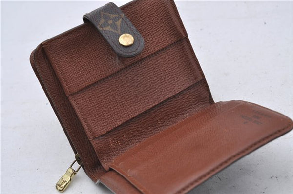 Authentic Louis Vuitton Monogram Compact Zip Bifold Wallet Purse M61667 LV 7191D