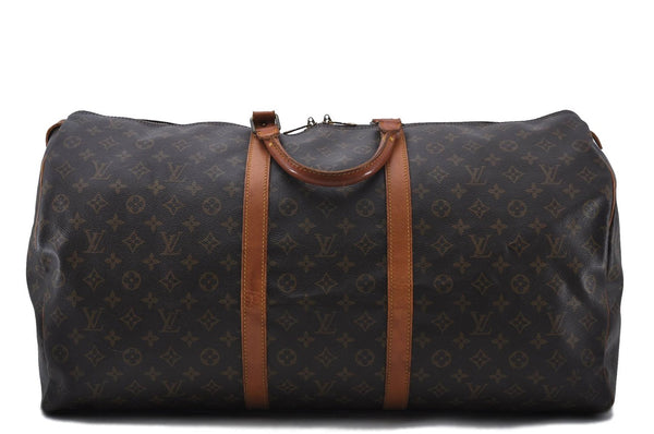 Authentic LOUIS VUITTON Monogram Keepall 60 Boston Bag M41422 LV 7192C