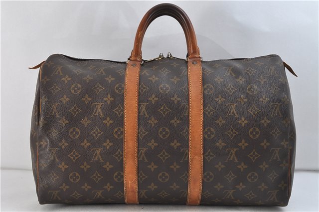 Authentic LOUIS VUITTON Monogram Keepall 45 Boston Bag M41428 LV 7193C