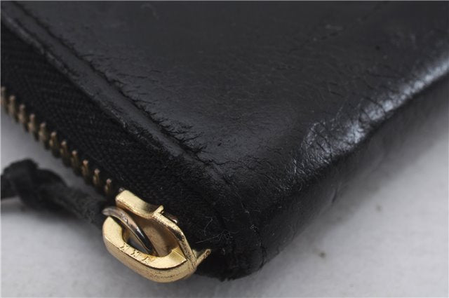 Louis Vuitton Monogram Empreinte Portefeuille Clemence Wallet M60171 Black 7193D