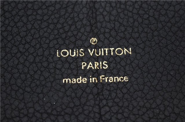 Louis Vuitton Monogram Empreinte Portefeuille Clemence Wallet M60171 Black 7193D