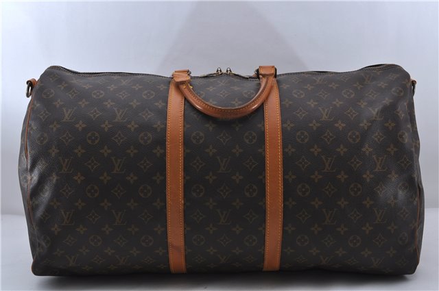 Auth LOUIS VUITTON Monogram Keepall Bandouliere 60 Boston Bag M41412 LV 7194C