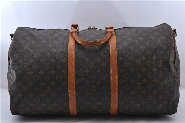 Auth LOUIS VUITTON Monogram Keepall Bandouliere 60 Boston Bag M41412 LV 7194C