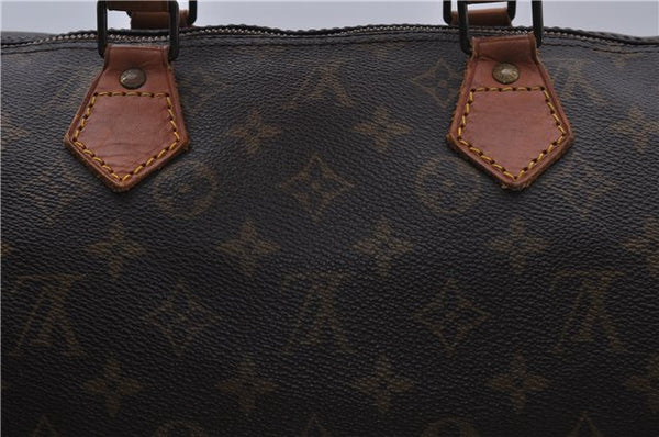Authentic LOUIS VUITTON Monogram Speedy 40 Hand Bag M41522 LV 7195C