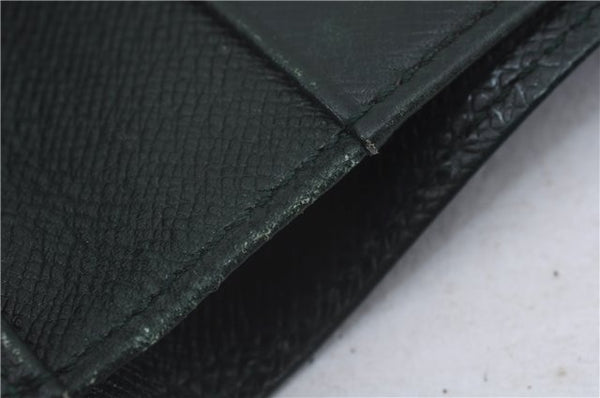 Auth Louis Vuitton Taiga Bifold Wallet Purse Key Case Green Black 4Set LV 7195D