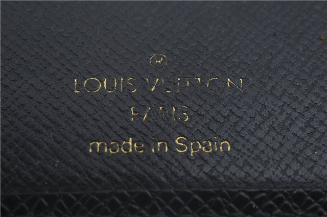 Auth Louis Vuitton Taiga Bifold Wallet Purse Key Case Green Black 4Set LV 7195D