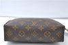 Authentic Louis Vuitton Monogram Poche Toilette 19 M47544 Cosmetics Pouch 7195E