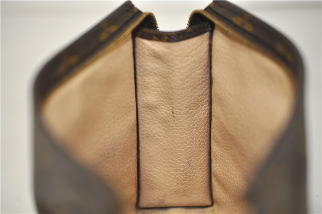 Authentic Louis Vuitton Monogram Poche Toilette 19 M47544 Cosmetics Pouch 7195E