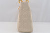 Authentic Christian Dior Lady Dior Lamb Skin Cannage 2Way Hand Bag White 7195I