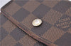 Authetic Louis Vuitton Damier Portefeuille Elise Trifold Wallet N61654 LV 7196D