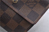 Authetic Louis Vuitton Damier Portefeuille Elise Trifold Wallet N61654 LV 7196D