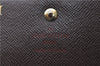 Authetic Louis Vuitton Damier Portefeuille Elise Trifold Wallet N61654 LV 7196D