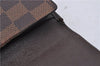 Authetic Louis Vuitton Damier Portefeuille Elise Trifold Wallet N61654 LV 7196D