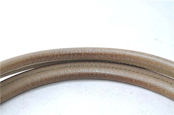 Authentic GUCCI Vintage Jackie Shoulder Hand Bag Leather 0021073 Beige 7196E